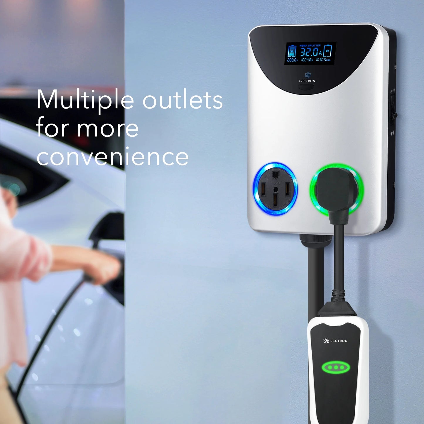 NEMA Socket Splitter - Power Your EV Charger and High-Powered Appliance from the Same Outlet (NEMA 14-50 to NEMA 14-50 / NEMA 14-50 Splitter)