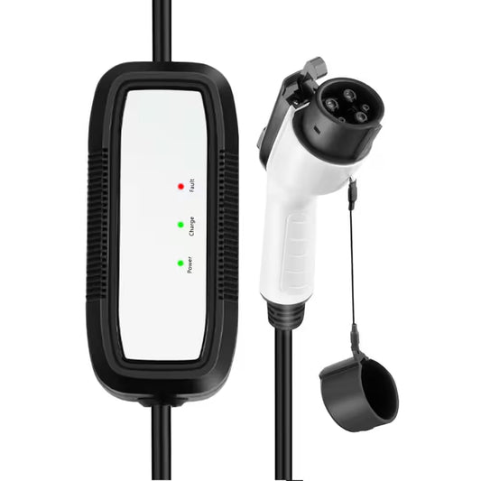 21Ft 110-Volt Portable EV Charger Level 1 15Amp Extension Cord NEMA 5-15P for SAE J1772 Electric Vehicles