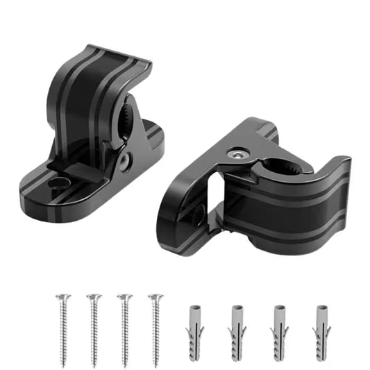 EV Cars Wall Mount Charging Cable Holder Station Accessories Cable Fixing Clamp Bracket PC Material Black 2 Pack