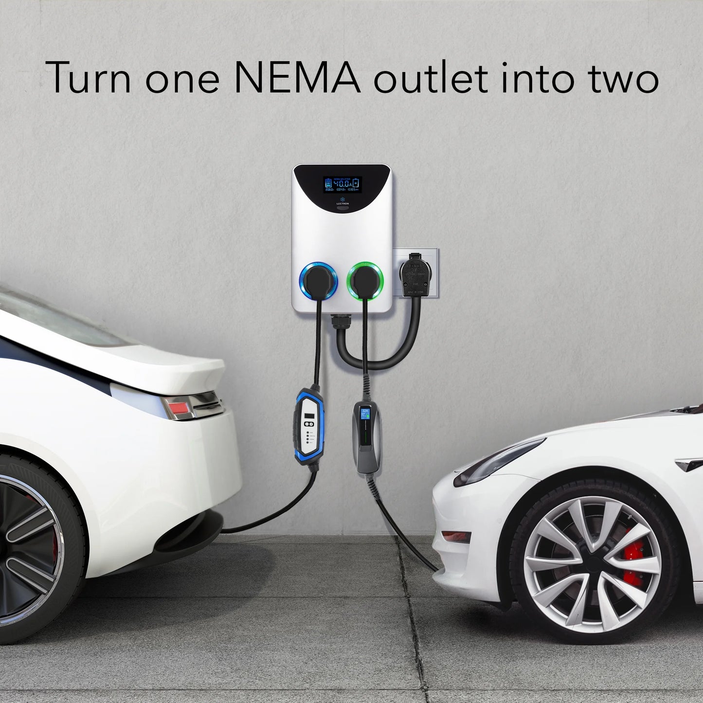 NEMA Socket Splitter - Power Your EV Charger and High-Powered Appliance from the Same Outlet (NEMA 14-50 to NEMA 14-50 / NEMA 14-50 Splitter)